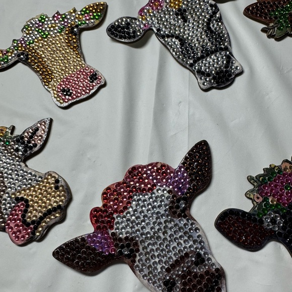 Colorful Cow Coaster Set - Picture 4 of 6